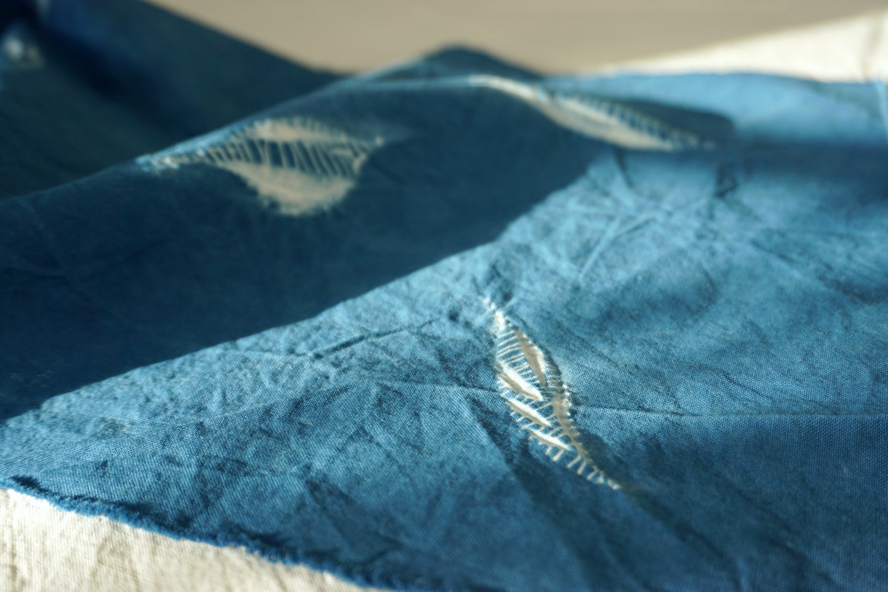 Stitched &amp; bounded shibori